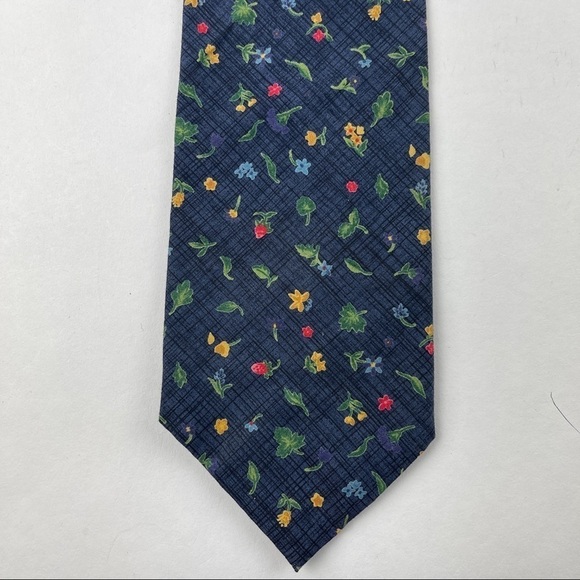 Tango Max Raab Tie Mens Blue Floral - Picture 3 of 5